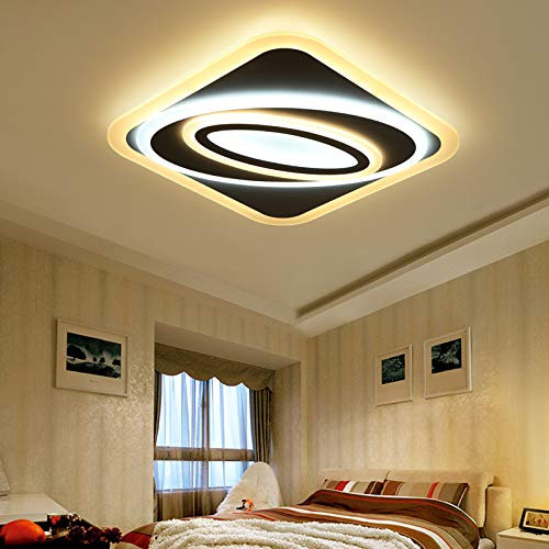 Euroton LED Deckenleuchte 094 mit Fernbedienung Lichtfarbe/Helligkeit einstellbar dimmbar LED Deckenlampe Beleuchtung (094 50x50cm 68W)