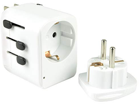 Mercury | World Travel Adaptor With 2 x USB Ports | 200 + Countries & Resettable Fuse 10Amp Rating