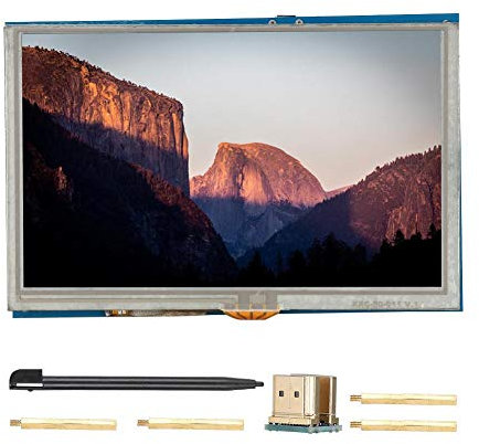 Tosuny Monitor portatile, Monitor touch screen 5 pollici HDMI LCD HD Display Gaming Monitor Monitor esterno per PI2 / B + Monitor