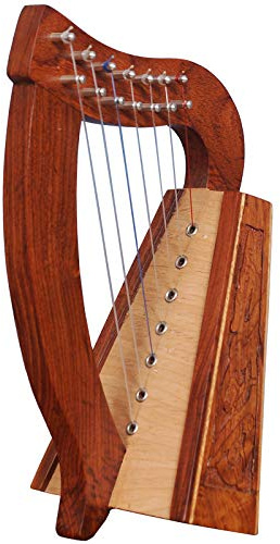 Muzikkon O'carolan Harpe Celtique 7 cordes en palissandre Dragon