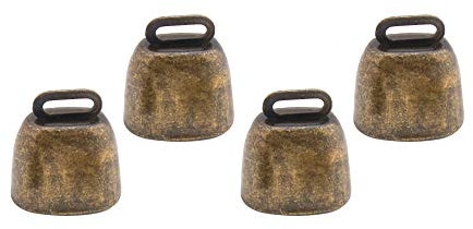Nifocc Haustier Kupfer Glocken Bauernhof Tierglocke Anti-Lost Bells DIY Glocken - 4 STK Bronze