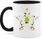 Tasse Tassen 325ml - Weihnachtstasse Weihnachten - Weihnachtsstern - 325 ml - Schwarz - geschenke christmas weihnachtliche swiateczne weinachten weihnachtsmotive weihnachts chrismas weihnachtsmotiv