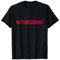 Brust Aufdruck Vorne Roter Schriftzug Rettungsdienst T-Shirt