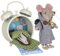 LEVLOVS Mouse in a Matchbox Toy Baby Registry Gift Travel Mouse Twin Bell Alarm Clock is not Included Currently