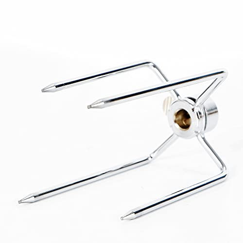 Acesunny Lot de 4 pinces à viande en acier inoxydable pour tournebroche, tournebroche rotative, barbecue, viande, barbecue