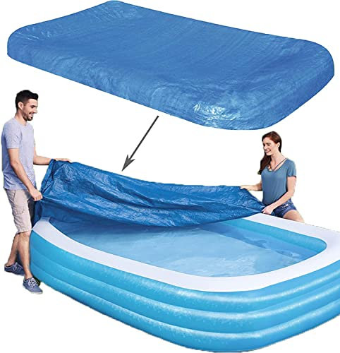 Rectangular Pool Cover,Dust and Rainproof Home Pool Cover， Fits 120x72x22 (305 cm x183 cm)…