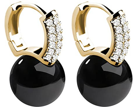 Geometrische Kristall-Schmuck-Ohrringe Premium-grüne Blatt-Ohrringe Kegel Ohrringe (A-D, One Size)