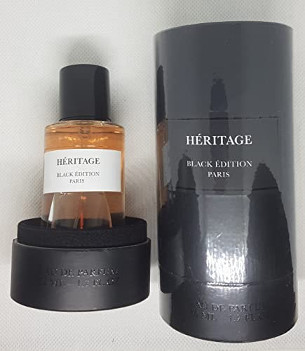 Parfum Héritage Black Édition mula mula Homme/Femme, un délice olfactif 50ml Pour Cadeau, Parfum de Marque, Idée Cadeau Pas Chère,intense, Black Edition