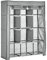 HOMCOM Armario de Tela Plegable Armario de Ropa Organizador Ropero Portátil con Estantes y Barra para Colgar para Dormitorio Vestidor 125x43x162,5 cm Gris Claro