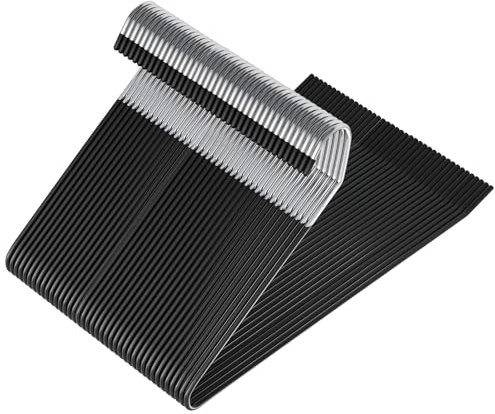 Fixwal Hosenbügel mit offenem Ende, rutschfest, für Herren und Damen, 40 Stück