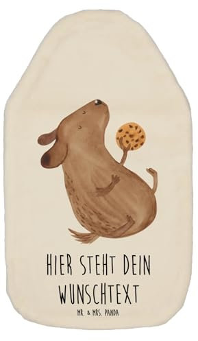 Mr. & Mrs. Panda Wärmflasche personalisiert Hund Keks - Weiß
