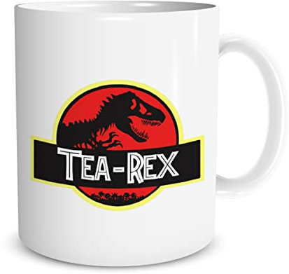 Lol t-shirt Tazza in Ceramica Mug Personalizzata Jurassic Tea Rex Park - Idea Regalo - Compleanno - Natale