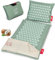 Northwall Akupressurmatte Set, Eco Massagematte mit Kissen, Tuch & Tasche, Hilfe bei Rückenschmerzen, Streß & Verspannungen, Massage Matte mit Kissen & Tasche, Akupunkturmatte