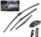 Juego de escobillas limpiaparabrisas delanteras y traseras compatible con Peugeot 207 Hatchback 2006-2014 parabrisas ventana 26+17+16