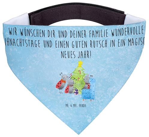 Mr. & Mrs. Panda Hundehalstuch L Weihnachten Smörle - Geschenk, Tannennadeln, Pfefferminzstange, Weihnachtsbaum, Schal Für Hunde, Bandana, Halstuch, Hundeschal, Hund