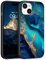 GaoBao for iPhone 15 Case Shockproof, iPhone 15 Phone Case, Slim Fit Glow in The Dark Hybrid Hard PC Back Soft TPU Bumper Protective Anti-Slip Women Men Girls Boys Case for iPhone 15 6.1, Gold/Marble