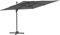 Willood Ampelschirm mit Aluminium-Mast Anthrazit 400x300 cm