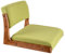Fslvmin Beinloser Bodenstuhl Im Japanischen Stil, Lazy Chair Aus Holz, Meditations-Tatami-Stuhl mit Rückenstütze, Gepolsterter Wohnzimmerstuhl, Tragbarer Sofa-spielstuhl(48x45x36cm(19x18x14), Linen4)