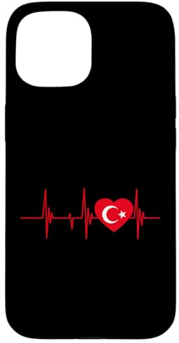 Türkei Herzschlag Türkische Flagge Türkiye Hülle für iPhone 15
