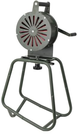 Lfhelper 125 ± 2db Standsirene Aluminiumgehäuse Handsirene Alarmsirene Handhebelbetätigung Luftangriffssirene, Selbstschutz-Notsirene, Sirenenhorn für Industrie, Bauwesen, Fabriken mit Halterung