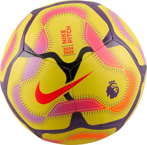 Nike Ballon de Football Pl Pitch – Fa24, Jaune/Violet Disco/Crimson, FZ3048-710, 5