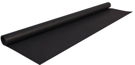 Papiertiger Farbiges Kraftpapier auf Rolle, ideal für Geschenkideen und Bastelprojekte (schwarz, 1 Rolle 3m x 70cm)