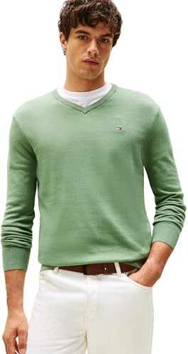 Tommy Hilfiger Jersey Hombre Essential Cotton con Cuello de Pico