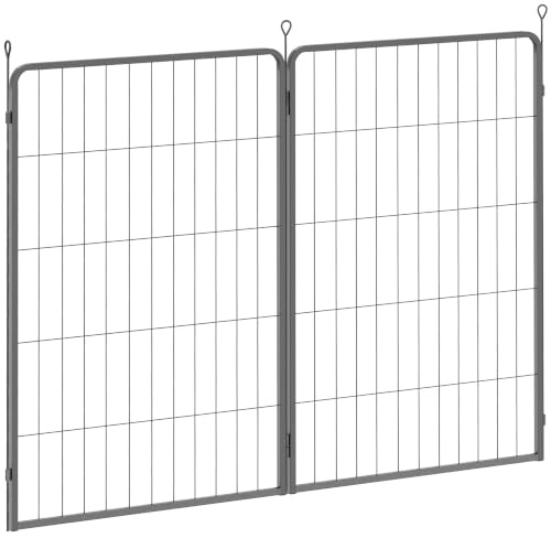 PawHut 2 Piece Expansion Pack Dog Pen for 100cm High Animal Pen | 2 Panel Puppy Pen