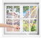 Heavy Duty Mückengitter Fenster mit Rahmen Fliegengitter Fenster Mückengitter 50x60cm Weiß Fenster Mesh für Fenster