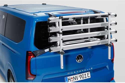 Volkswagen 7TG071104 Fahrradträger Heckträger Heckklappenträger, max. 4 Fahrräder *** nur für Caravelle mit Heckklappe mit PR-Code 3RC ***