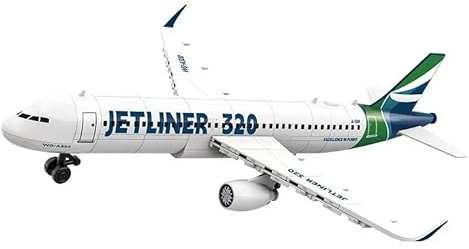 WANGE Maqueta de Airbus A320 para Armar con Bloques. Modelo de Avión Comercial versátil, eficiente y de Corto Alcance. Aeromodelismo.