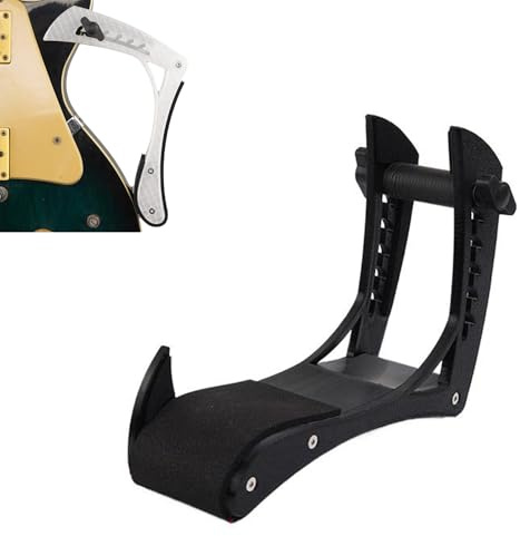 Fußstütze für E-Gitarre, Gitarren-Fußstütze – verstellbare Breite, Gitarrenstütze für elektrische, klassische und akustische Gitarren, sehr breite Palette an Anpassungsfähigkeit, lindert Handdruck (B)