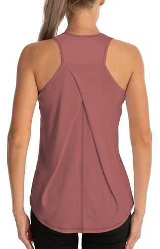 Dawnrole Gym Tops for Women Sleeveless Yoga Fitness Shirts Racerback Sports Top Women