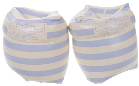 FUNOMOCYA Anillos Inflables para Brazo de PVC con Doble Cámara Flotadores para Natación para Adultos Diseño Antideslizante y Seguro de Azul para Hombres y Mujeres Piscina