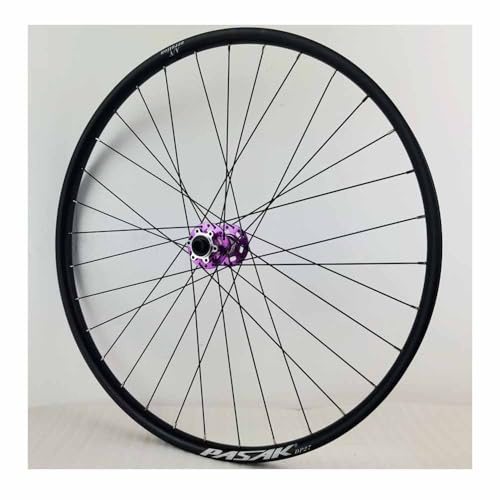 Mountainbike Boost Laufradsatz 26 27.5 29 Steckachse Vorderrad 15x100/110mm, Hinterrad 12x142/148mm, Aluminium-Doppelschichtfelge, HG 7-12-fach Kassette, Scheibenbremse(Purple,29_F100)