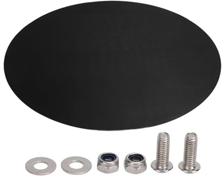 Motorcycle Oval Racing Number Plate, Universal Aluminum License Plate, 2.5mm Thick Brushed Finish Rustproof DIY Customizable Oval Number Board for Motorcycles, Bikes, and Racing (Black)
