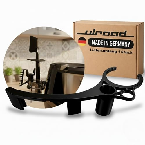 ULROAD passend für Monsieur Cuisine COMPACT Zubehör Halterung Spatel Schmetterling Befestigung Montage am Gerät (Schwarz)