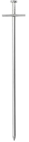 Boltkex Zeltheringe 24 Stück 23 cm x Ø6 mm verzinkter Stahl für Camping Zelt Abspannleine ERD Nagel Bodenanker zum Sichern im Wind und beim Aufbau