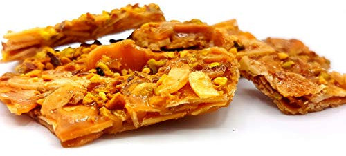 RAREZZE - Croccante di mandorla e pistacchi siciliani in box regalo a cofanetto (gr.400), in monoporzione. RAREZZE: dolci siciliani, cassata, torroncini, cannoli e pasticceria tradizionale di Sicilia
