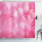 ABAKUHAUS Rose pâle Rideau de Douche, Mosaïque de fractale de Style, Tissu Ensemble de Décor de Salle de Bain avec Crochets, 175 cm x 180 cm, Magenta Fuchsia
