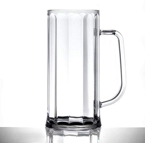 Virtually Unbreakable Polycarbonate Beer Glass Elite BVARIAN Pint TANKARD CE & Nucleated Pack of 1