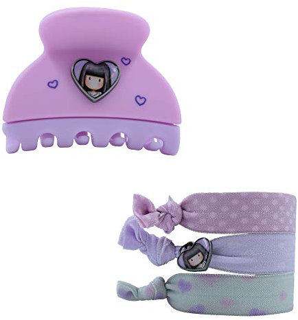 GORJUSS SANTORO - ACCESSORI CAPELLI MOLLETTA E 3 ELASTICI