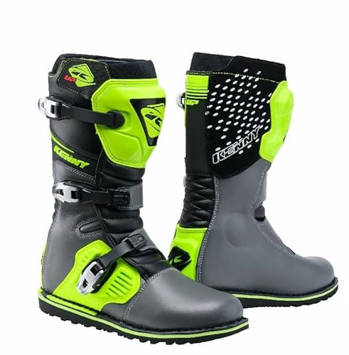 Bottes De Trial KENNY Trial UP Black Grey Neon Yellow