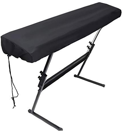 61/88 Keys Electronic Piano Keyboard Dust Cover Mayhour Waterproof Stretchable Digital Paino Protector Bags with Adjustable Elastic Cord Clasp Black for Yamaha Casio,Roland