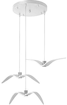 Kreativität Möwe Kronleuchter,Modernen Cafe Loft Led Während Des Lichts,Studio Wendeltreppe Kinder's Zimmer Kronleuchter Licht Lampe-Warmes licht Weiße 3-kopf-scheibe