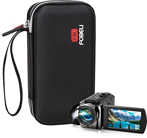 FBLFOBELI EVA Carrying Case Compatible with kimire/Kicteck/Sony HDRCX405/Canon VIXIA HF R800 R700 Video Camera Camcorder Digital Camera Recorder (Case Only)