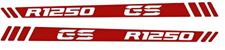 n.2 Adesivi RIFRANGENTI compatibile con/sostitutivo per BMW Motorrad R 1250 GS Adventure paramani (Rosso Rifrangente)