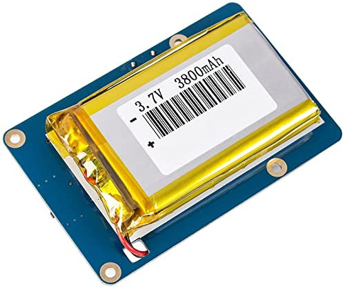 Fasizi Lithium-Akku-Pack Erweiterungsplatine mit Schalter für Raspberry Pi 3 Modell B, 2 Modell B und 1 Modell B+ Banana Pi 3800 mAh 5 V/1,8 A