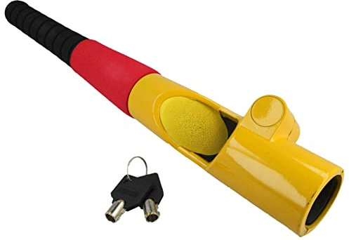 SPARES2GO Robuste Lenkradsperre im Baseballschläger-Stil, für Auto, Van, LKW, Rasenmäher, Wohnwagen, Wohnmobil, Diebstahlsicherung, Wegfahrsperre (inkl. 2 Schlüssel)