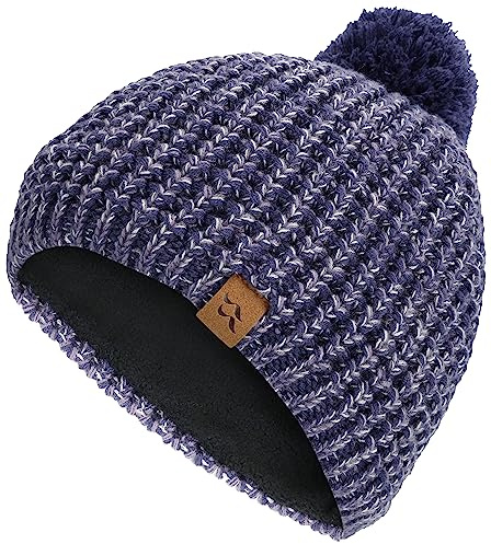 Rab Nonna Bobble Beanie Pom Hat for Skiing, Hiking, & Casual Use - Patriot Blue - One Size